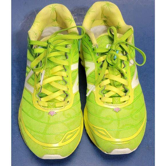Rare Run Disney 2015 New Balance Tinkerbell 5.5 Green Glow Running Shoes Fairy - Picture 2 of 12